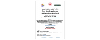 Sanayi Tesisleri ve OSB’ler İçin Sıfır Atık Uygulaması Bilgi