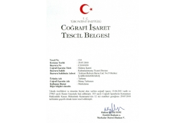 Coğrafi İşaret Tescil Belgesi